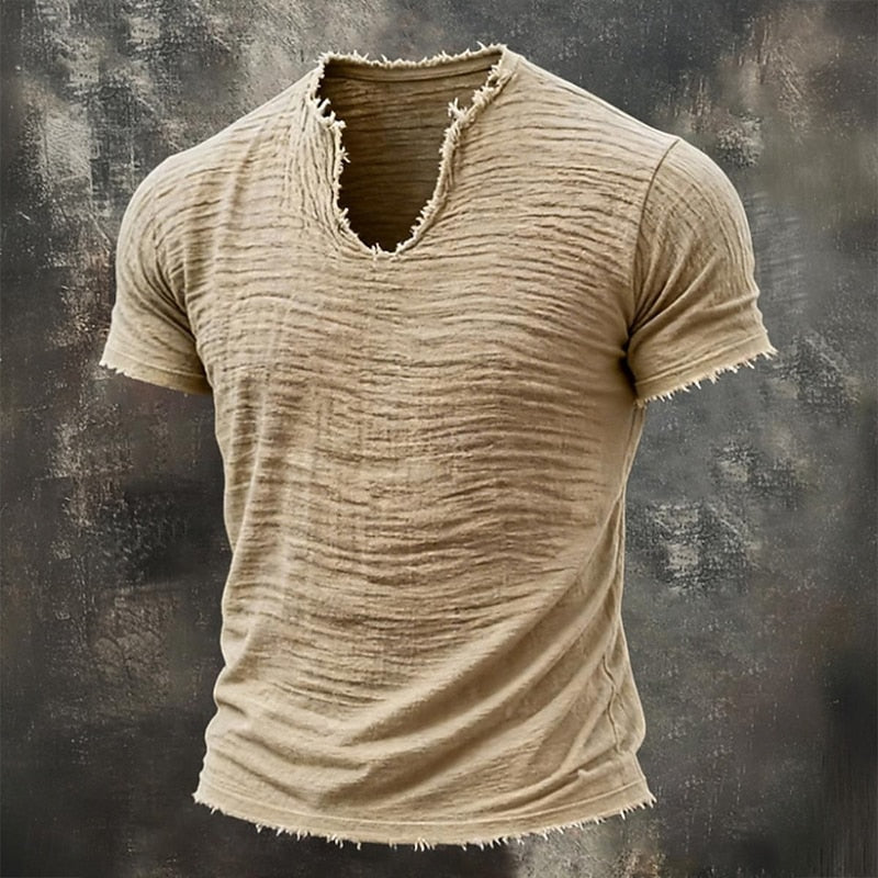 Varel | Vintage T-shirt med V-ringning