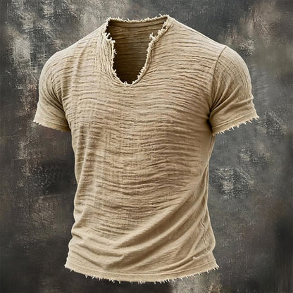 Varel | Vintage T-shirt med V-ringning