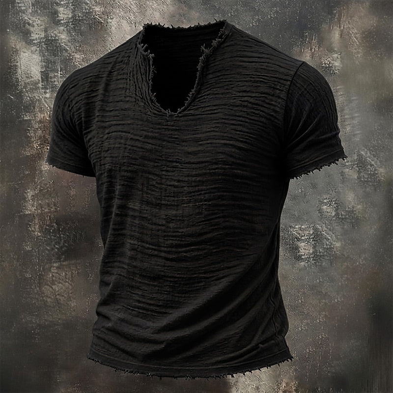 Varel | Vintage T-shirt med V-ringning