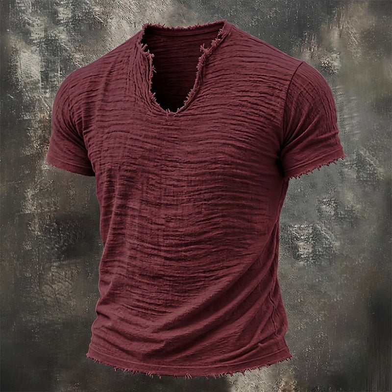 Varel | Vintage T-shirt med V-ringning