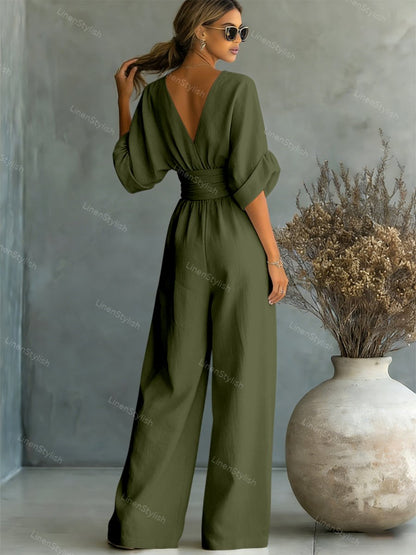 Elira | Essential V-ringad jumpsuit
