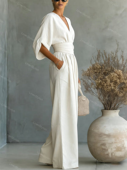 Elira | Essential V-ringad jumpsuit