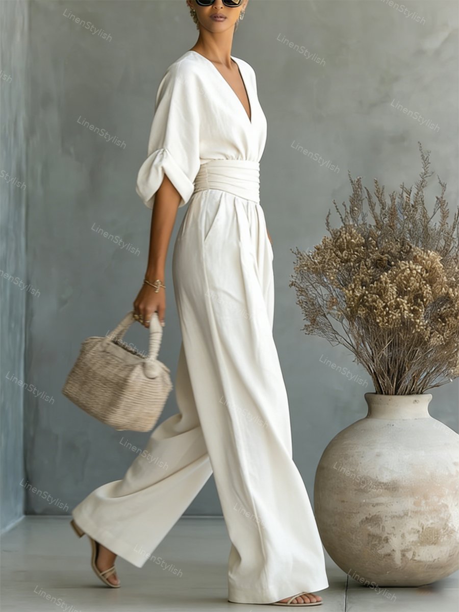 Elira | Essential V-ringad jumpsuit