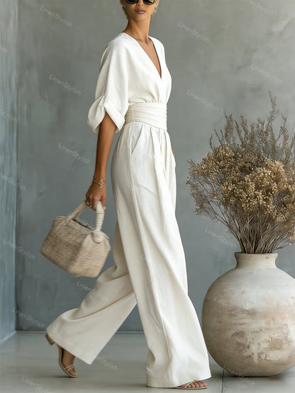 Elira | Essential V-ringad jumpsuit