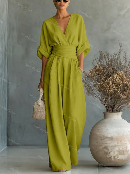 Elira | Essential V-ringad jumpsuit