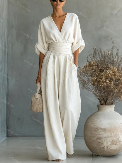 Elira | Essential V-ringad jumpsuit