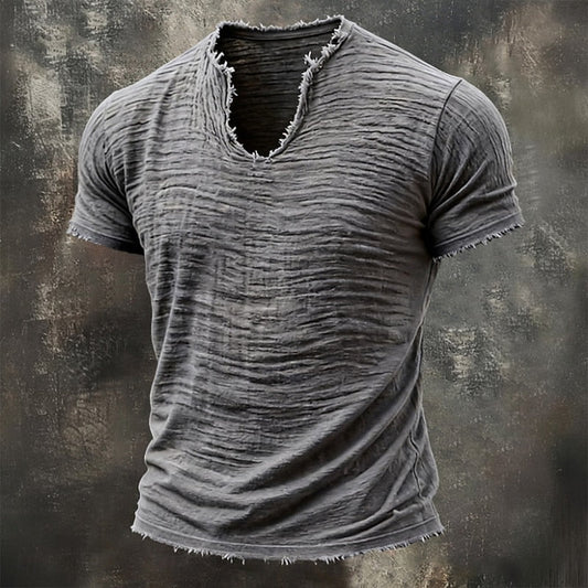 Varel | Vintage T-shirt med V-ringning